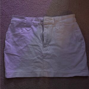 SHEIN White Denim Skirt
